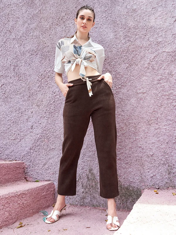 Boom brown corduroy pant