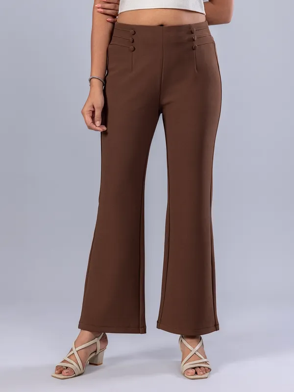 BOOM brown lycra woman pant