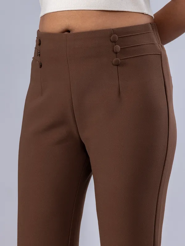 BOOM brown lycra woman pant