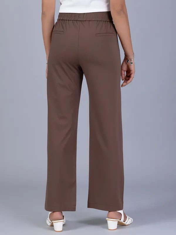 BOOM cotton brown pant for women
