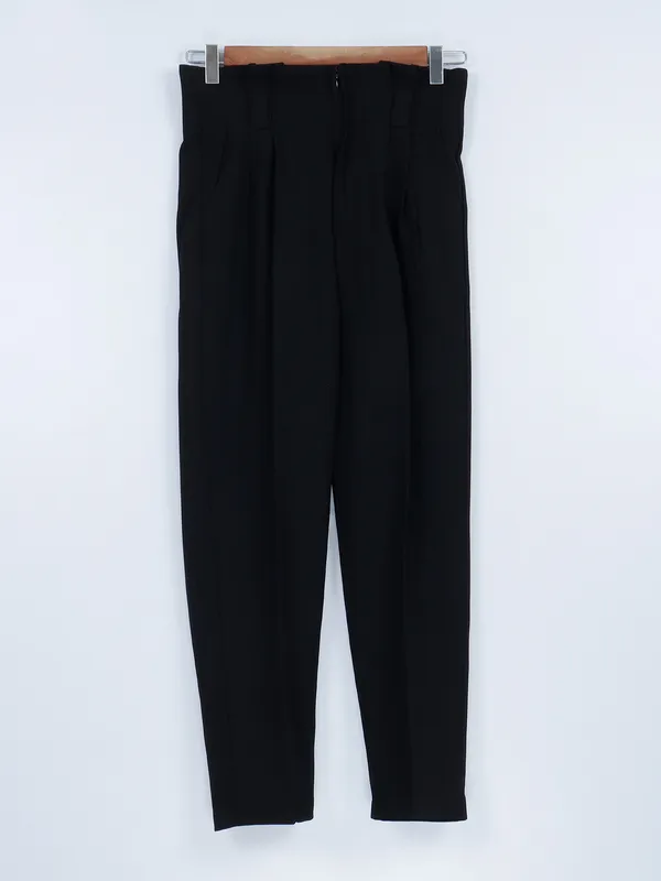 Boom latest black plain lycra pant