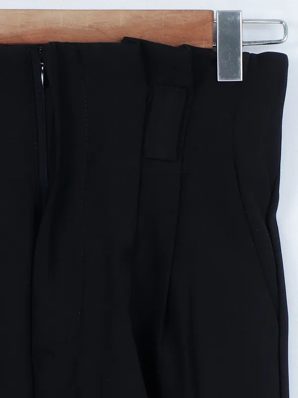 Boom latest black plain lycra pant