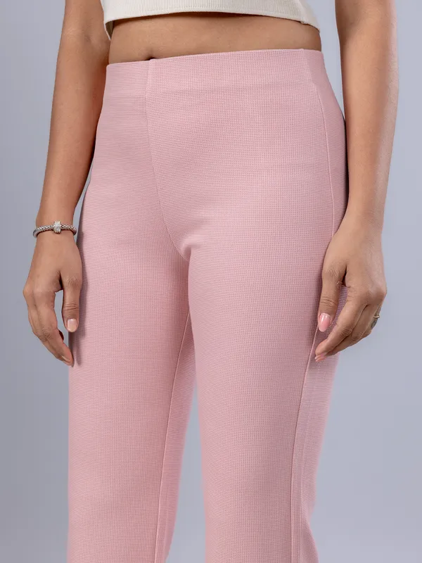 BOOM light pink lycra pant for women