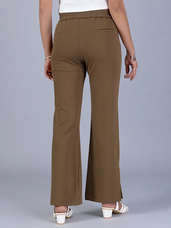 BOOM lycra olive pant for women