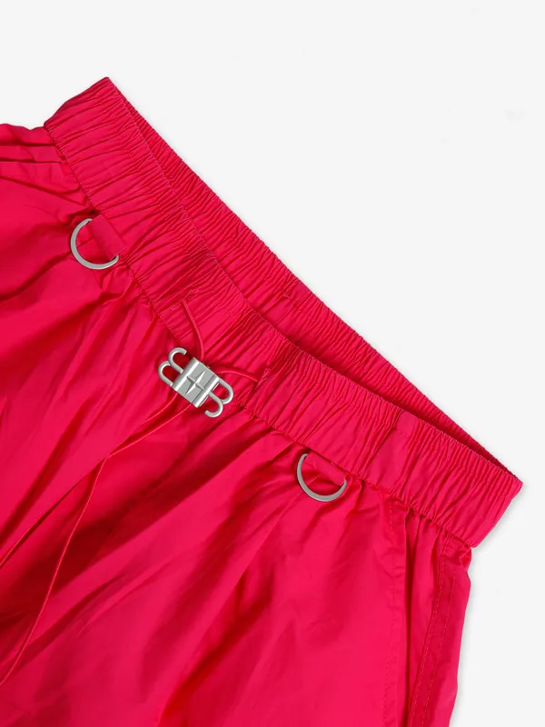 Boom magenta cotton ankle pant