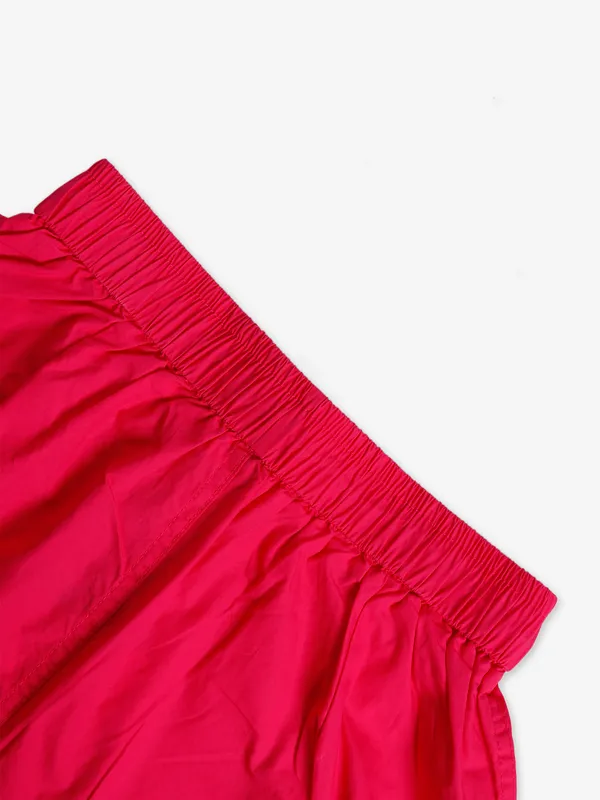 Boom magenta cotton ankle pant