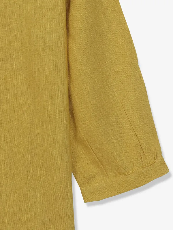 BOOM mustard yellow cotton top