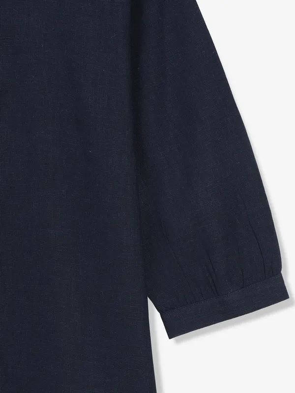 BOOM navy top in cotton