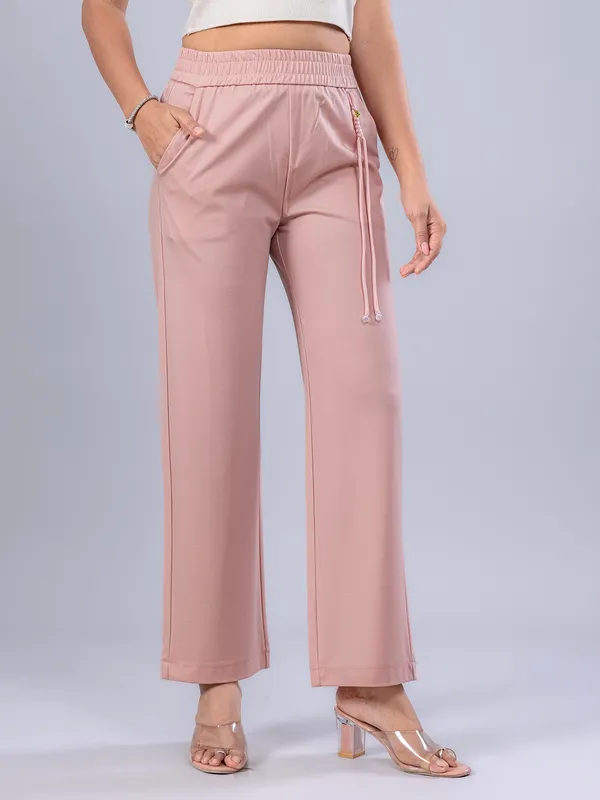 BOOM peach cotton pant for woman
