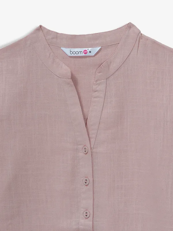 BOOM pink cotton top