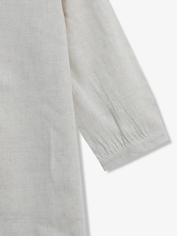 BOOM plain beige cotton top