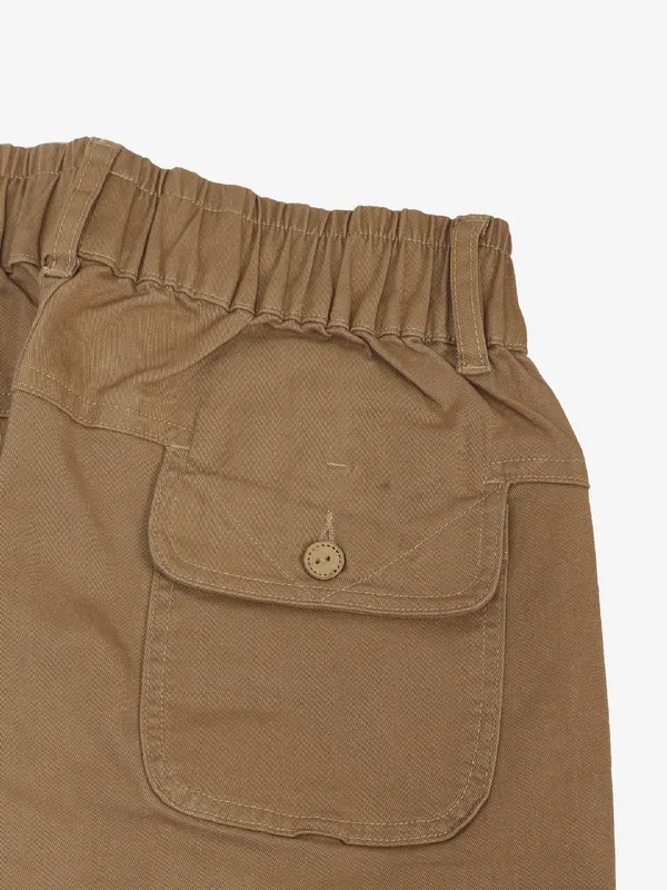 BOOM solid khaki cotton jaggings