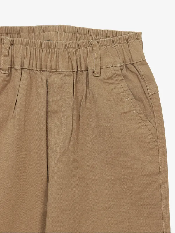 BOOM solid khaki cotton jaggings