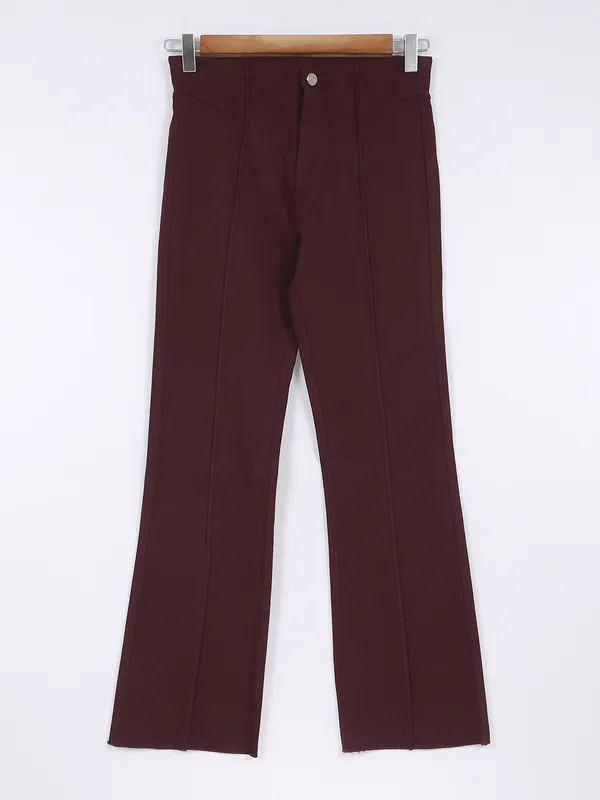 Boom wine formal pant in lycra