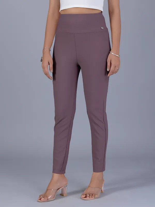 BOOM women mouave pink courdroy pant