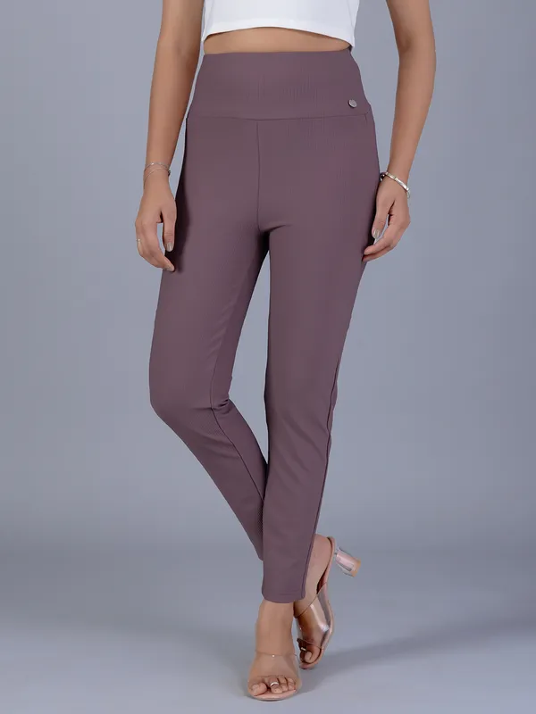 BOOM women mouave pink courdroy pant