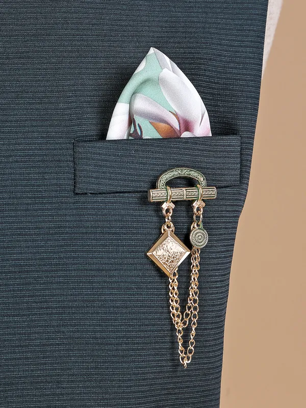 Bottle green rich terry rayon waistcoat