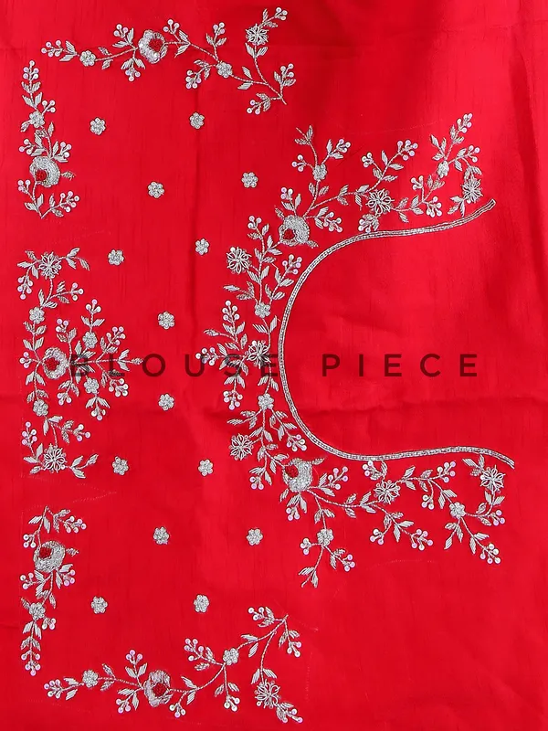 Bridal wear raw silk red women lehenga choli
