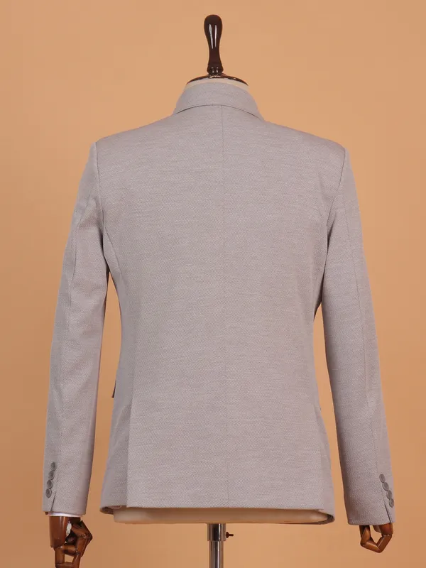 Brocade grey blazer for men