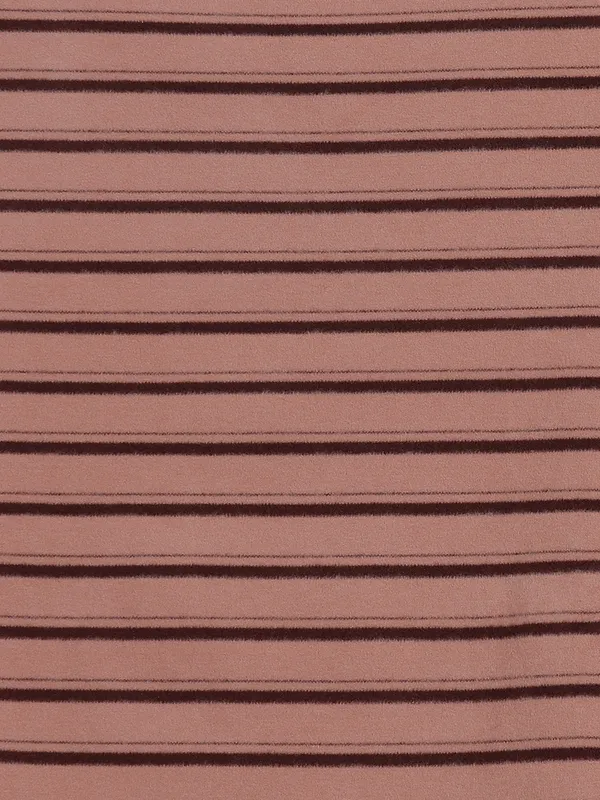Brown suede stripe top