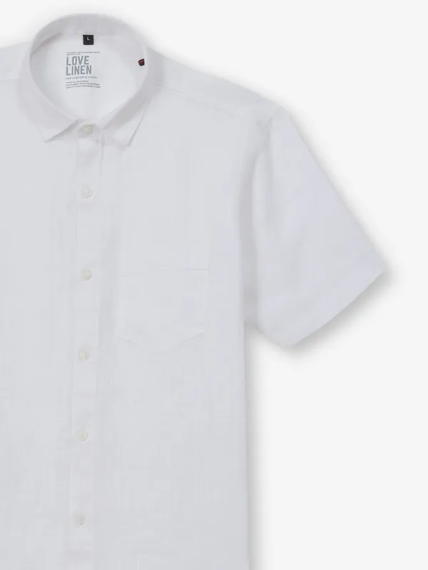 BUTTERFLY plain white cotton shirt