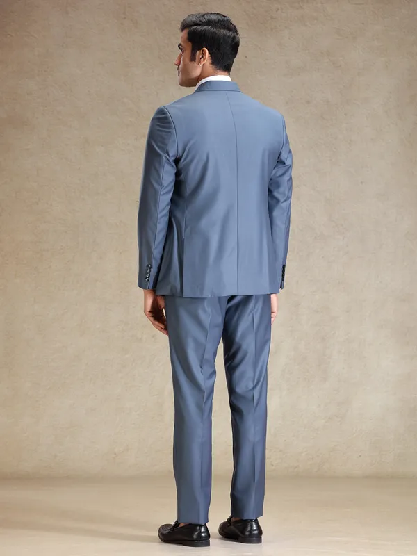 Cambridge Blue terry rayon blazer and pant set