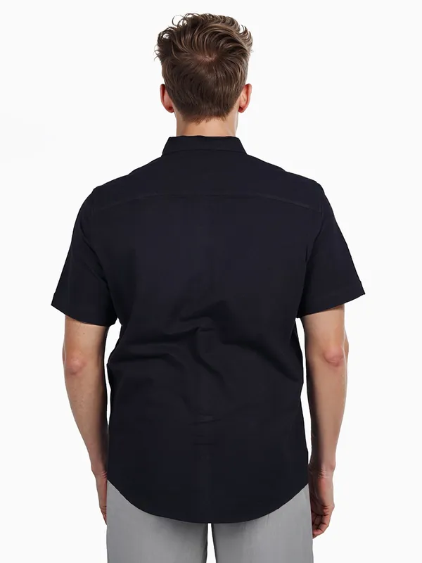 CELIO Black Slim Fit Shirt