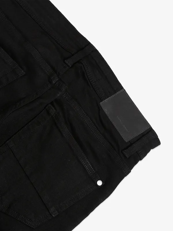 Celio black solid jeans