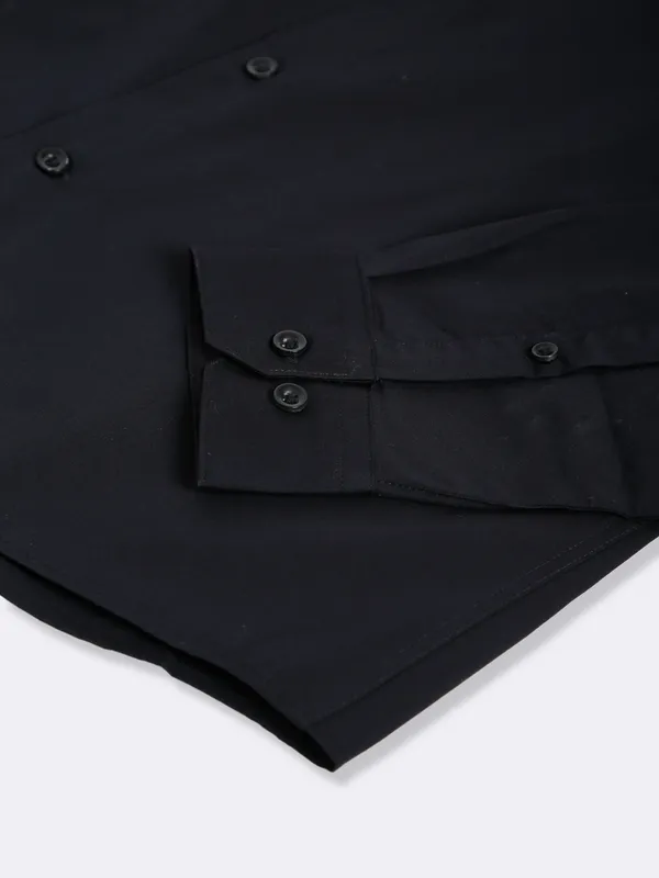 Celio cotton black shirt