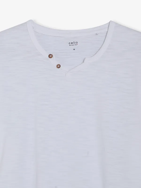 Celio cotton white t shirt