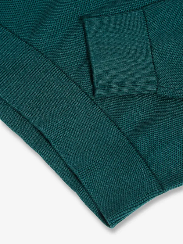Celio knitted dark green t shirt