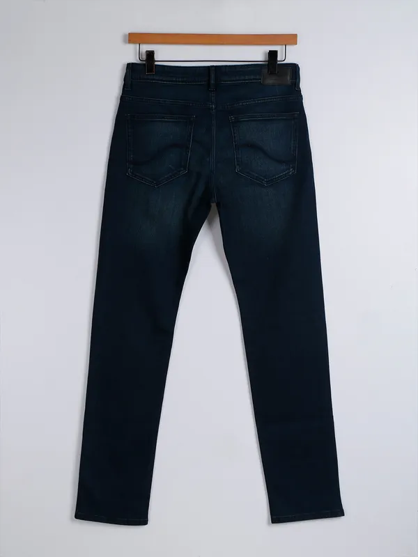 Celio navy washed slim fit jeans