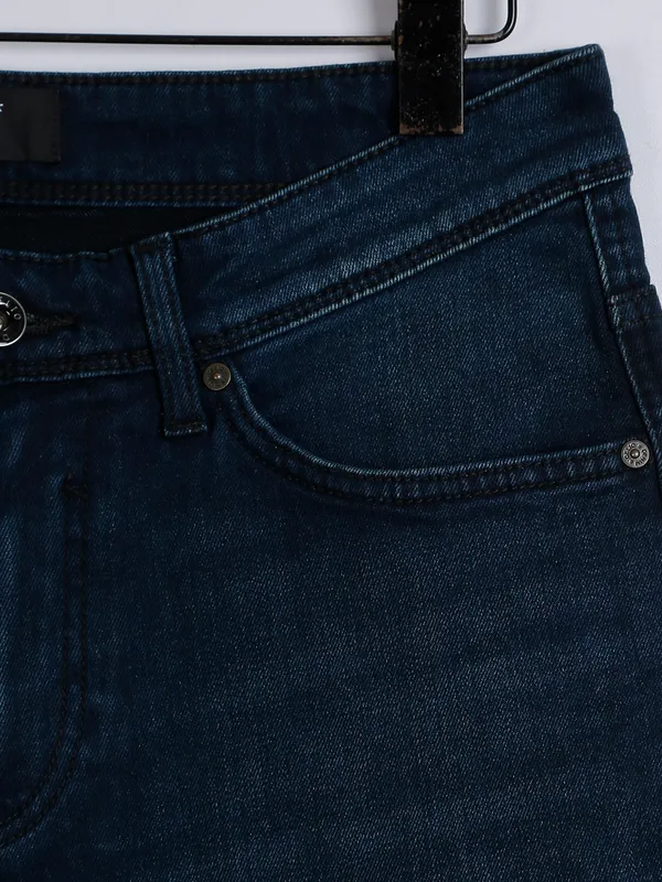 Celio navy washed slim fit jeans