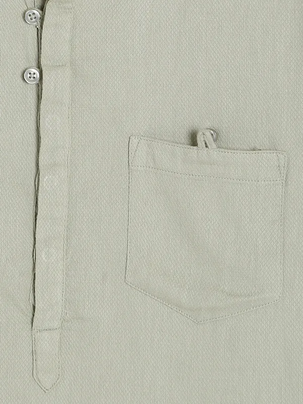 Celio sage green plain shirt