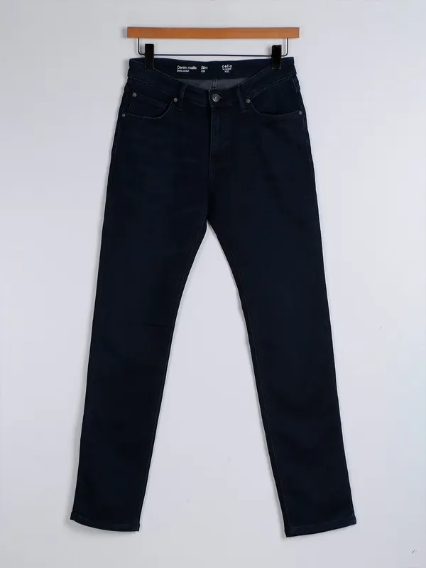 Celio solid navy jeans