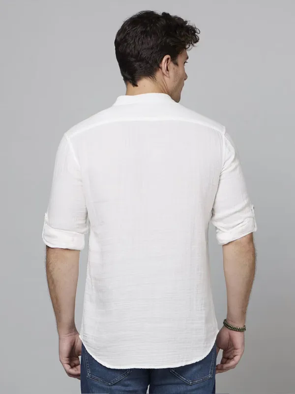 Celio white cotton shirt