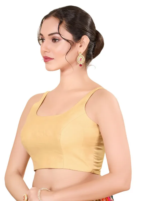 Charming beige silk blouse