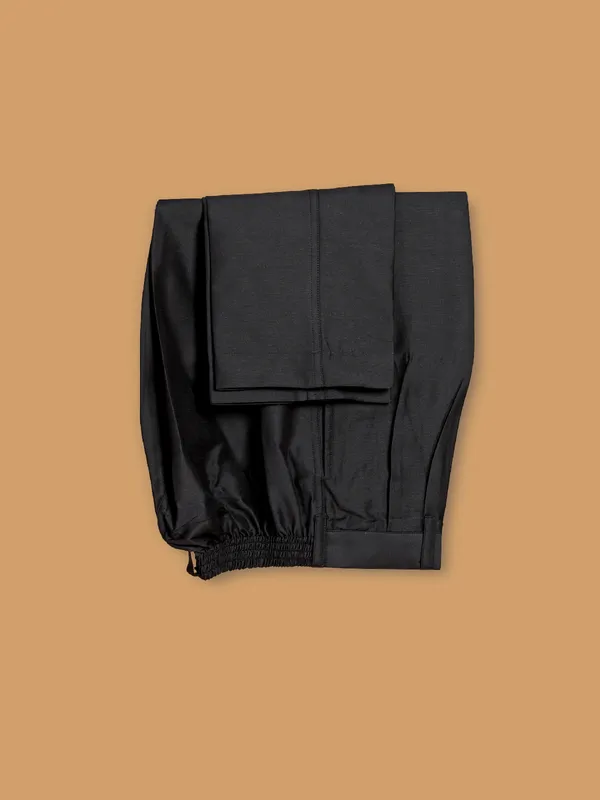 Charming black cotton kurta suit
