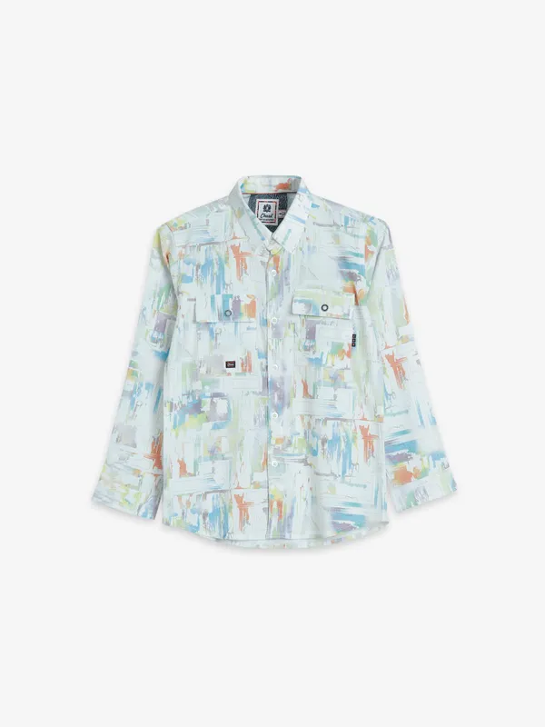 Chase white printed shirt