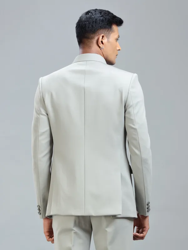 Chic grey jodhpuri blazer in premium terry rayon for ultimate style