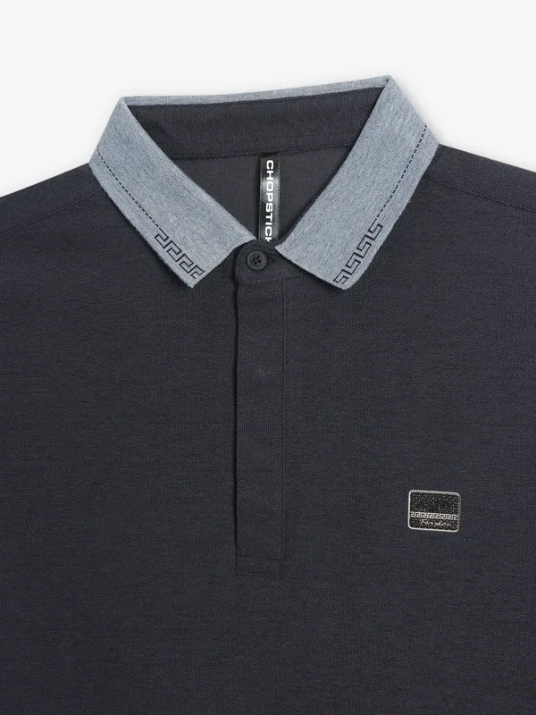 CHOPSTICK black casual t-shirt