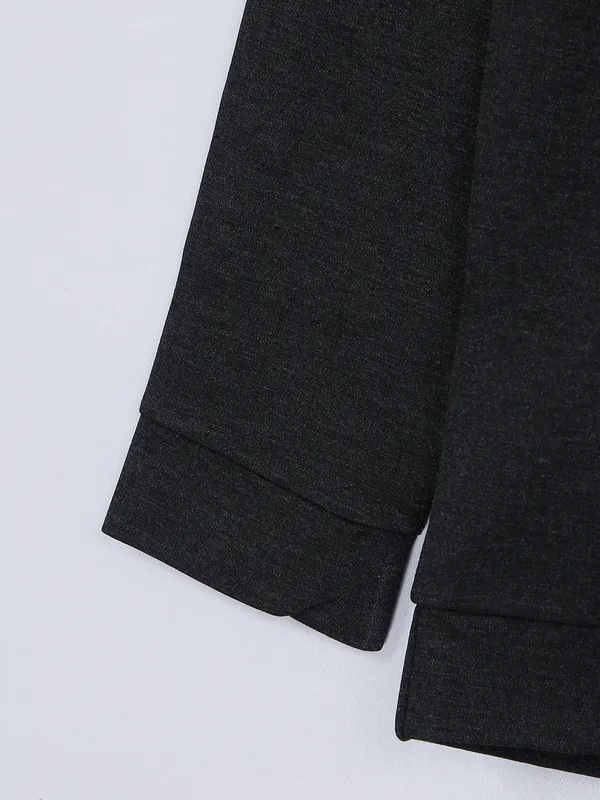 Chopstick black cotton full sleeves t shirt