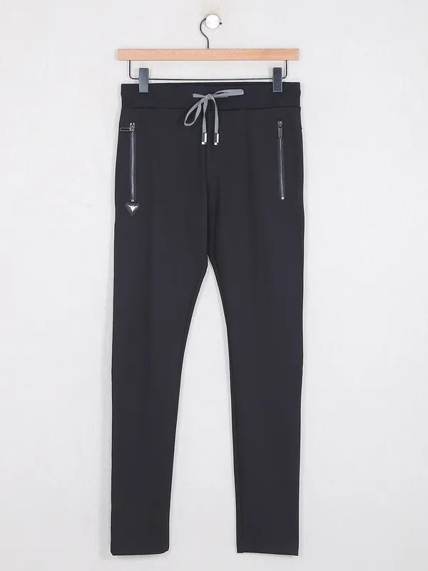 Chopstick black men cotton track pant