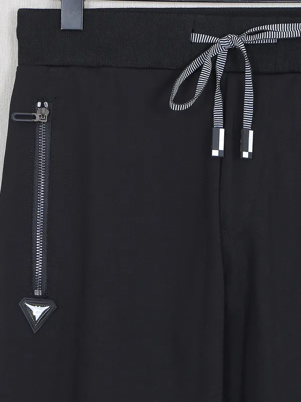 Chopstick black men cotton track pant
