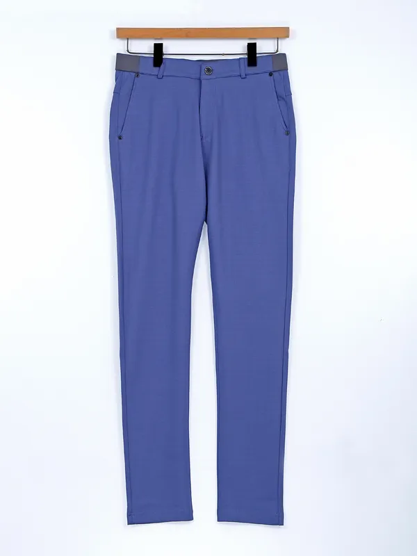 Chopstick blue lycra men track pant