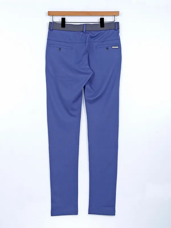 Chopstick blue lycra men track pant