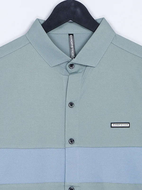 Chopstick cotton grey shirt