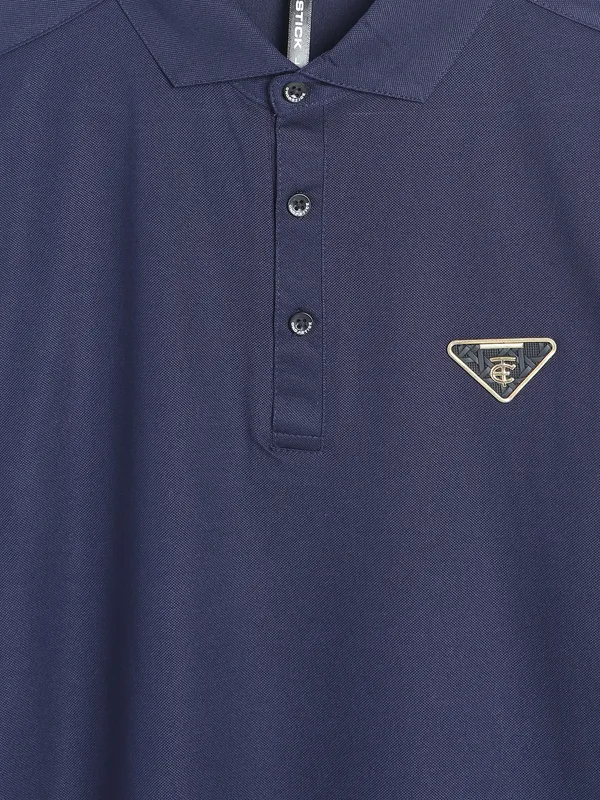 Chopstick cotton navy plian t-shirt