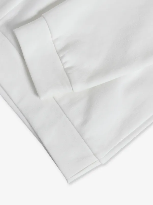 Chopstick cotton slim fit white t shirt
