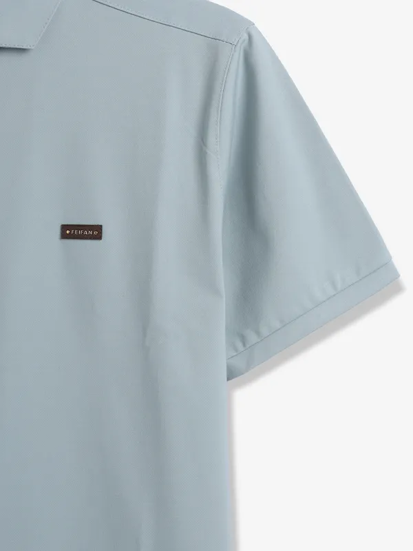 CHOPSTICK grey polo neck t-shirt